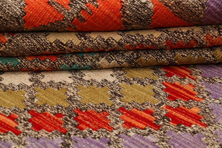 Multi Colored Kilim 5' 7 x 7' 10 - No. 66831 - ALRUG Rug Store
