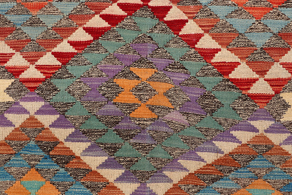 Multi Colored Kilim 5' 9 x 8' 2 - No. 66832 - ALRUG Rug Store