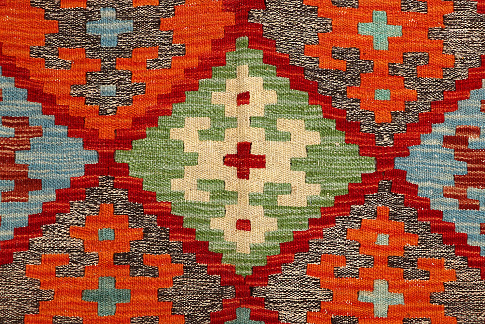 Multi Colored Kilim 5' 6 x 8' - No. 66833 - ALRUG Rug Store