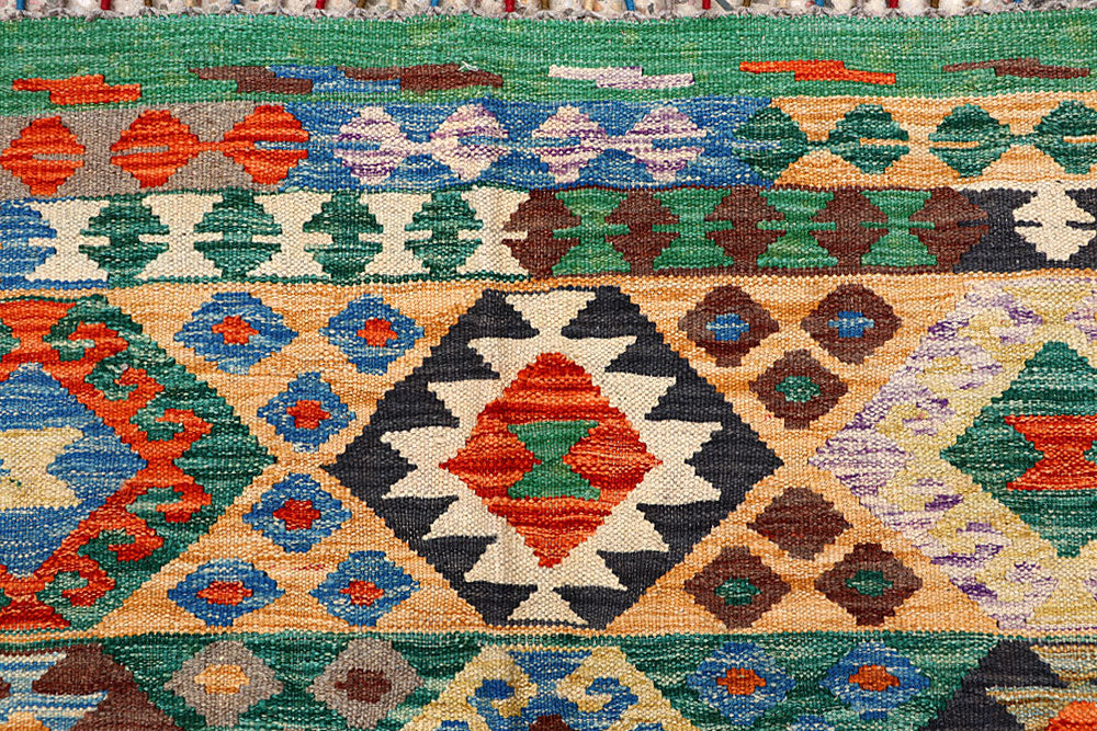 Multi Colored Kilim 5' 9 x 8' 2 - No. 66834 - ALRUG Rug Store