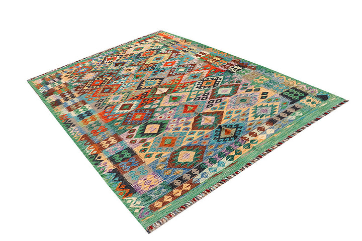 Multi Colored Kilim 5' 9 x 8' 2 - No. 66834 - ALRUG Rug Store