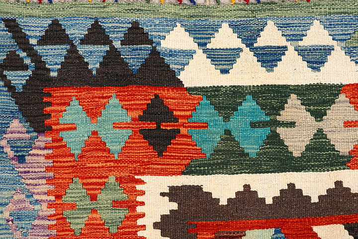 Multi Colored Kilim 5' 5 x 8' 1 - No. 66835 - ALRUG Rug Store