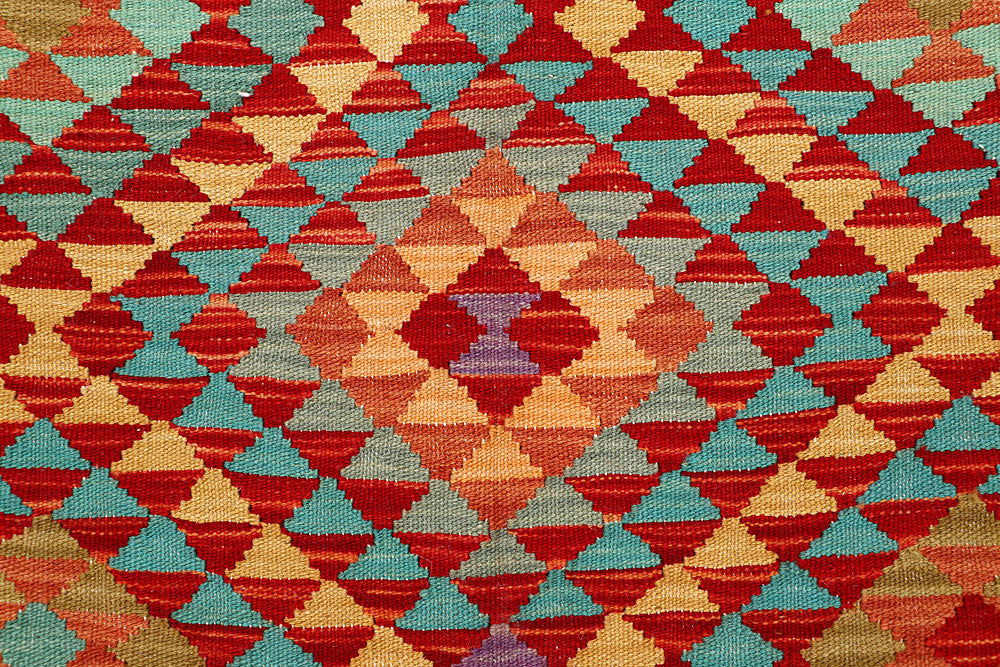 Multi Colored Kilim 5' 3 x 7' 10 - No. 66836 - ALRUG Rug Store