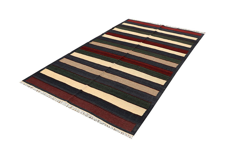 Multi Colored Kilim 4' 10 x 8' 2 - No. 66838 - ALRUG Rug Store