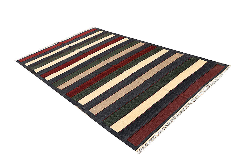 Multi Colored Kilim 4' 10 x 8' 2 - No. 66838 - ALRUG Rug Store