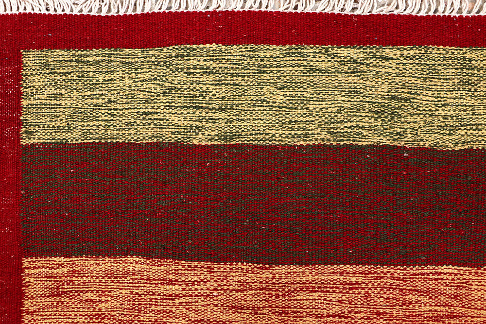 Multi Colored Kilim 4' 9 x 8' - No. 66839 - ALRUG Rug Store