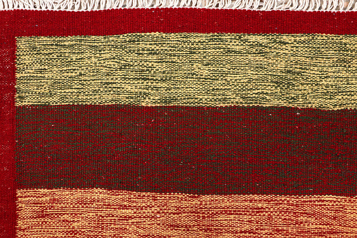 Multi Colored Kilim 4' 9 x 8' - No. 66839 - ALRUG Rug Store
