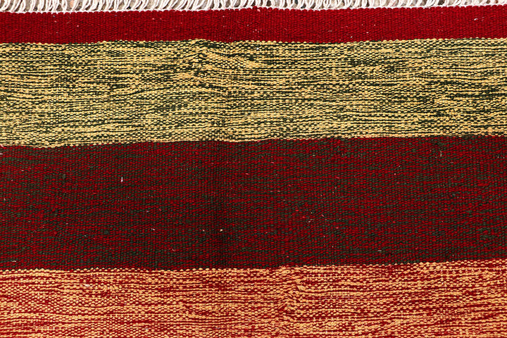 Multi Colored Kilim 4' 9 x 8' - No. 66839 - ALRUG Rug Store