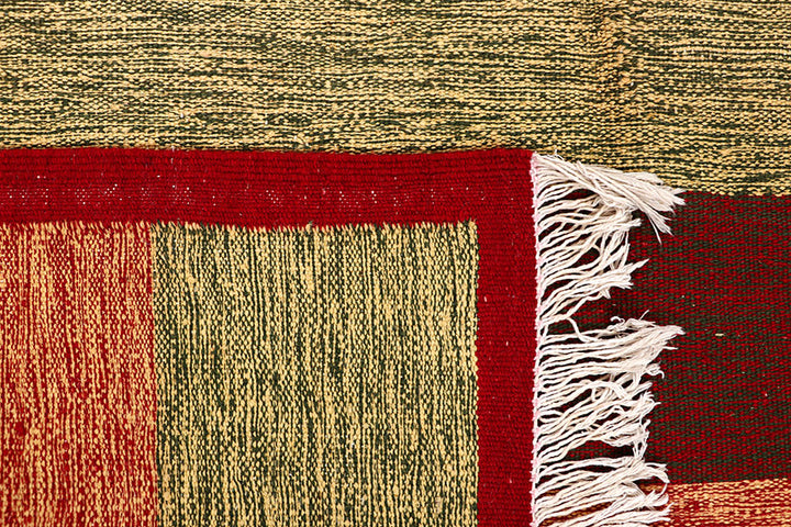 Multi Colored Kilim 4' 9 x 8' - No. 66839 - ALRUG Rug Store