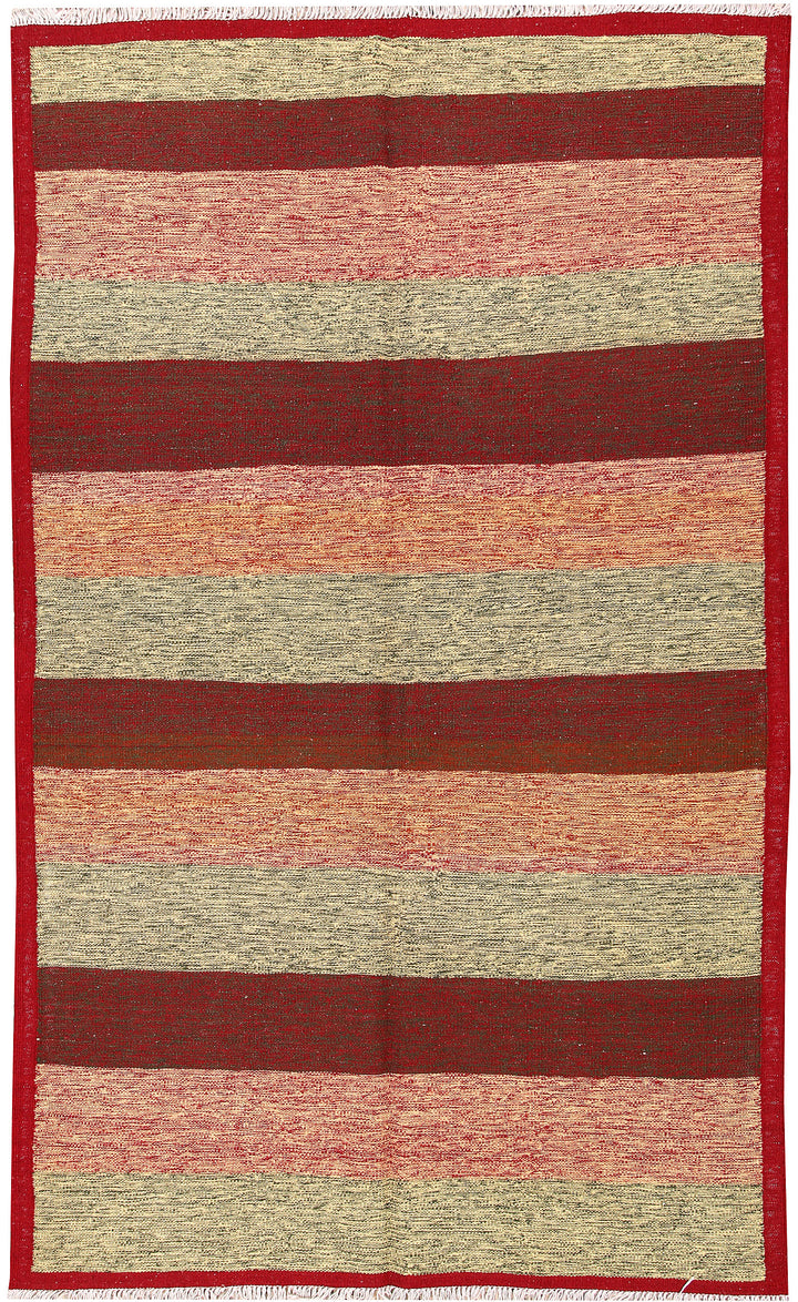Multi Colored Kilim 4' 9 x 8' - No. 66839 - ALRUG Rug Store