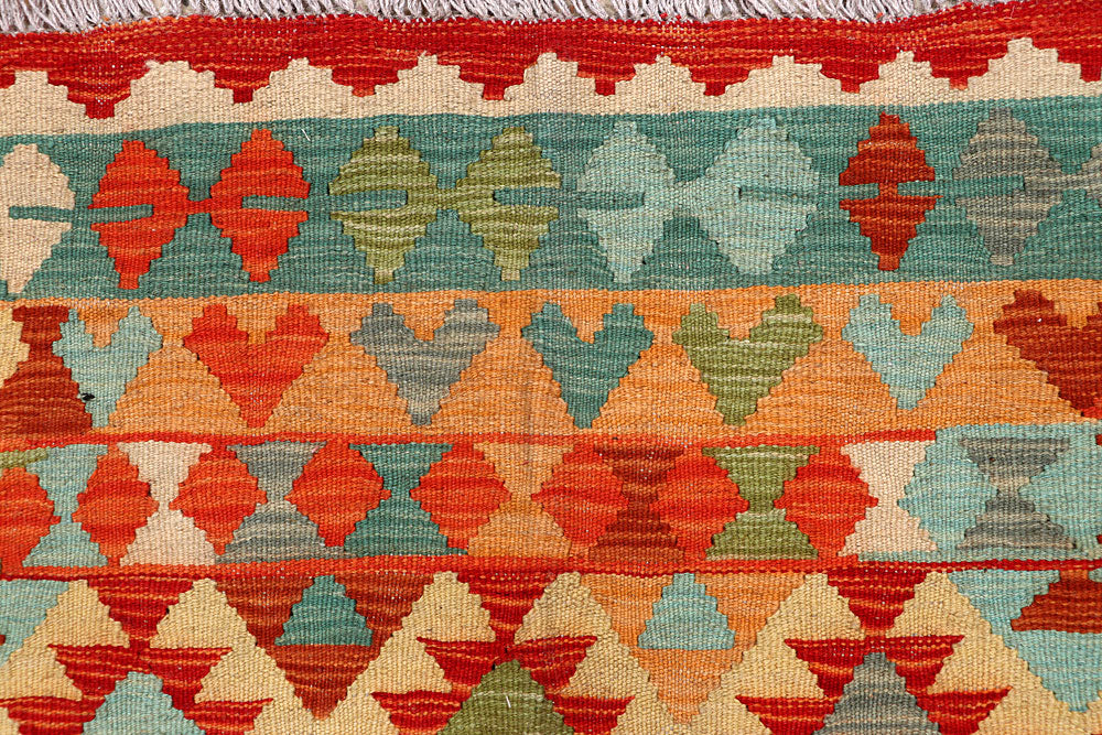 Multi Colored Kilim 5' 10 x 8' - No. 66841 - ALRUG Rug Store
