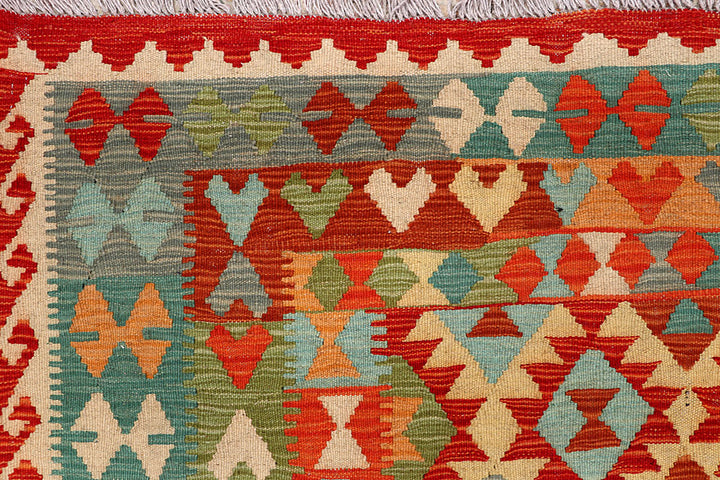 Multi Colored Kilim 5' 10 x 8' - No. 66841 - ALRUG Rug Store