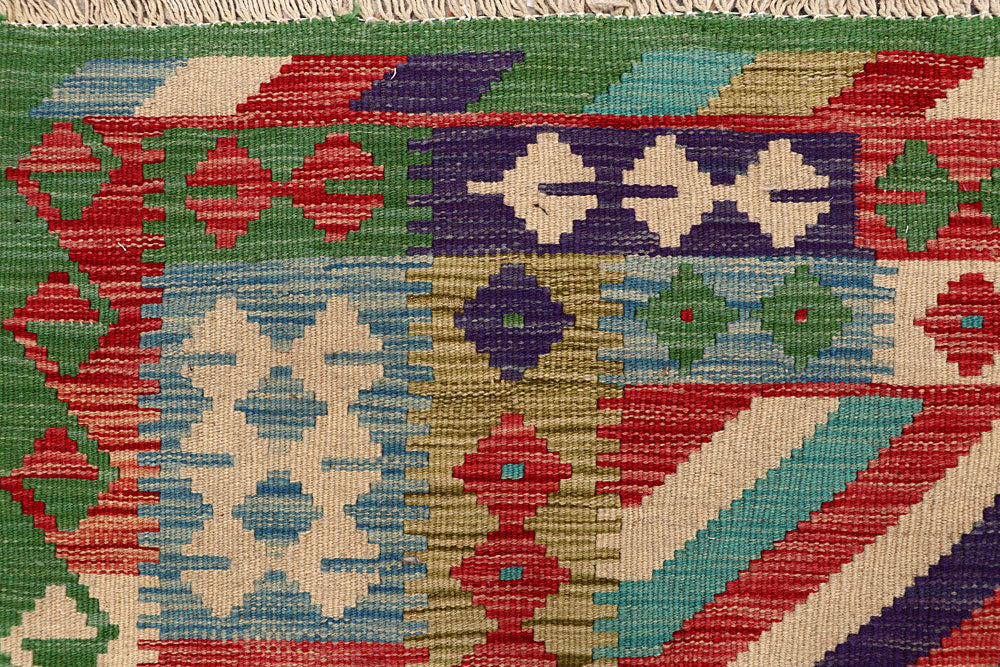 Multi Colored Kilim 5' 6 x 7' 9 - No. 66842 - ALRUG Rug Store