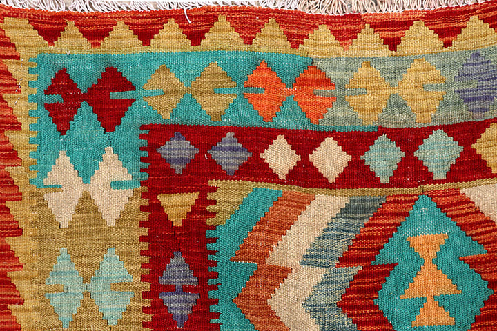 Multi Colored Kilim 5' 8 x 7' 10 - No. 66843 - ALRUG Rug Store
