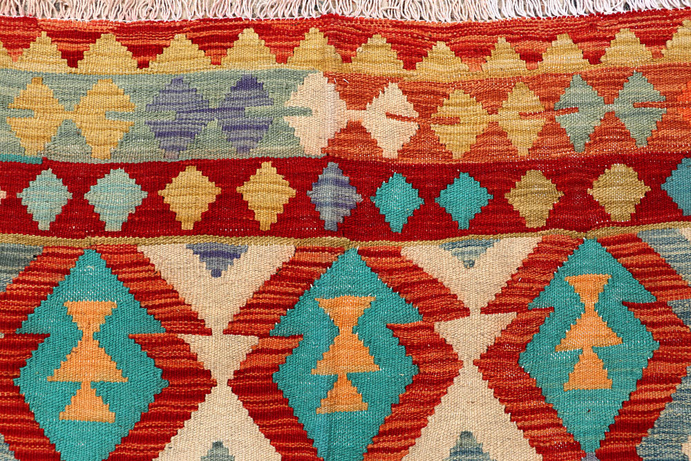 Multi Colored Kilim 5' 8 x 7' 10 - No. 66843 - ALRUG Rug Store