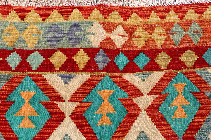 Multi Colored Kilim 5' 8 x 7' 10 - No. 66843 - ALRUG Rug Store