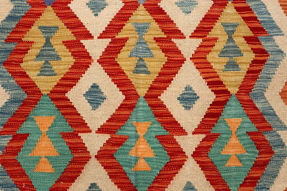 Multi Colored Kilim 5' 8 x 7' 10 - No. 66843 - ALRUG Rug Store