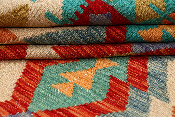 Multi Colored Kilim 5' 8 x 7' 10 - No. 66843 - ALRUG Rug Store