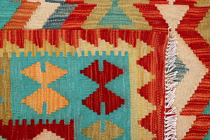 Multi Colored Kilim 5' 8 x 7' 10 - No. 66843 - ALRUG Rug Store