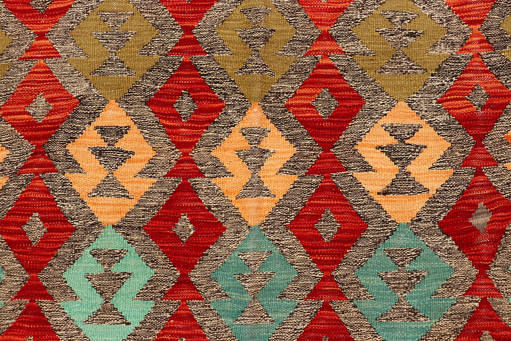 Multi Colored Kilim 5' 10 x 8' 1 - No. 66844 - ALRUG Rug Store