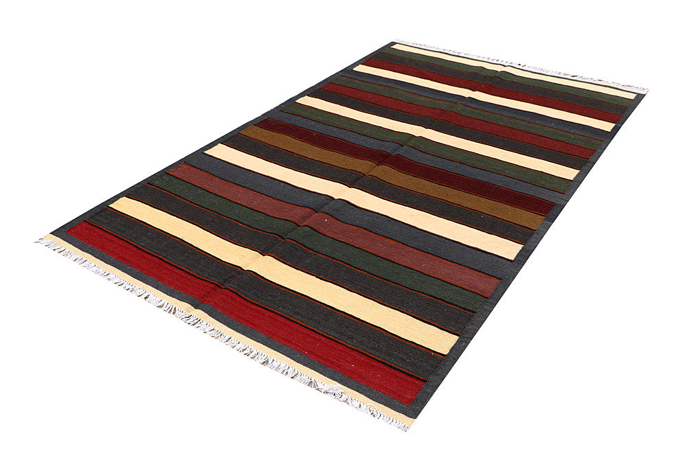 Multi Colored Kilim 4' 10 x 8' 1 - No. 66845 - ALRUG Rug Store