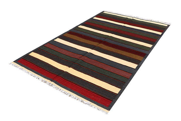 Multi Colored Kilim 4' 10 x 8' 1 - No. 66845 - ALRUG Rug Store