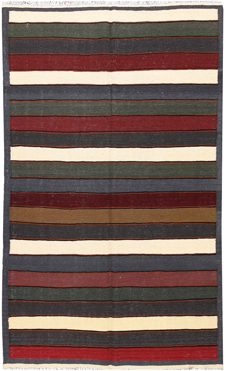 Multi Colored Kilim 4' 10 x 8' 1 - No. 66845 - ALRUG Rug Store