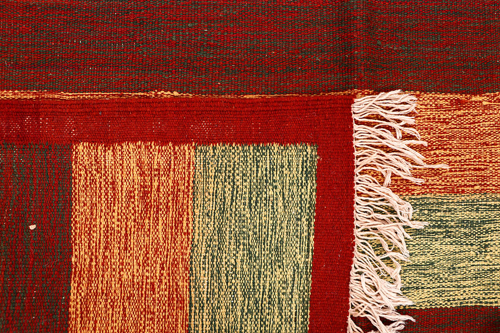 Multi Colored Kilim 4' 8 x 8' - No. 66846 - ALRUG Rug Store