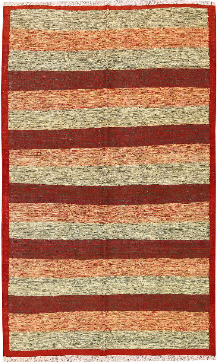 Multi Colored Kilim 4' 8 x 8' - No. 66846 - ALRUG Rug Store