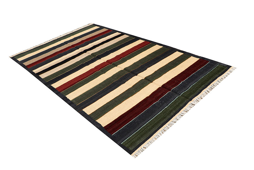 Multi Colored Kilim 4' 10 x 8' 2 - No. 66847 - ALRUG Rug Store