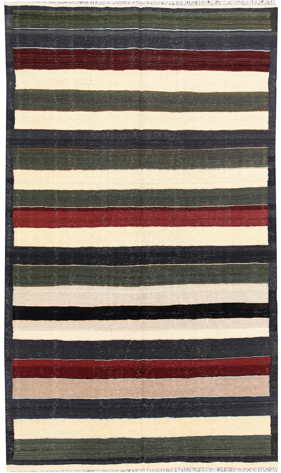 Multi Colored Kilim 4' 10 x 8' 2 - No. 66847 - ALRUG Rug Store