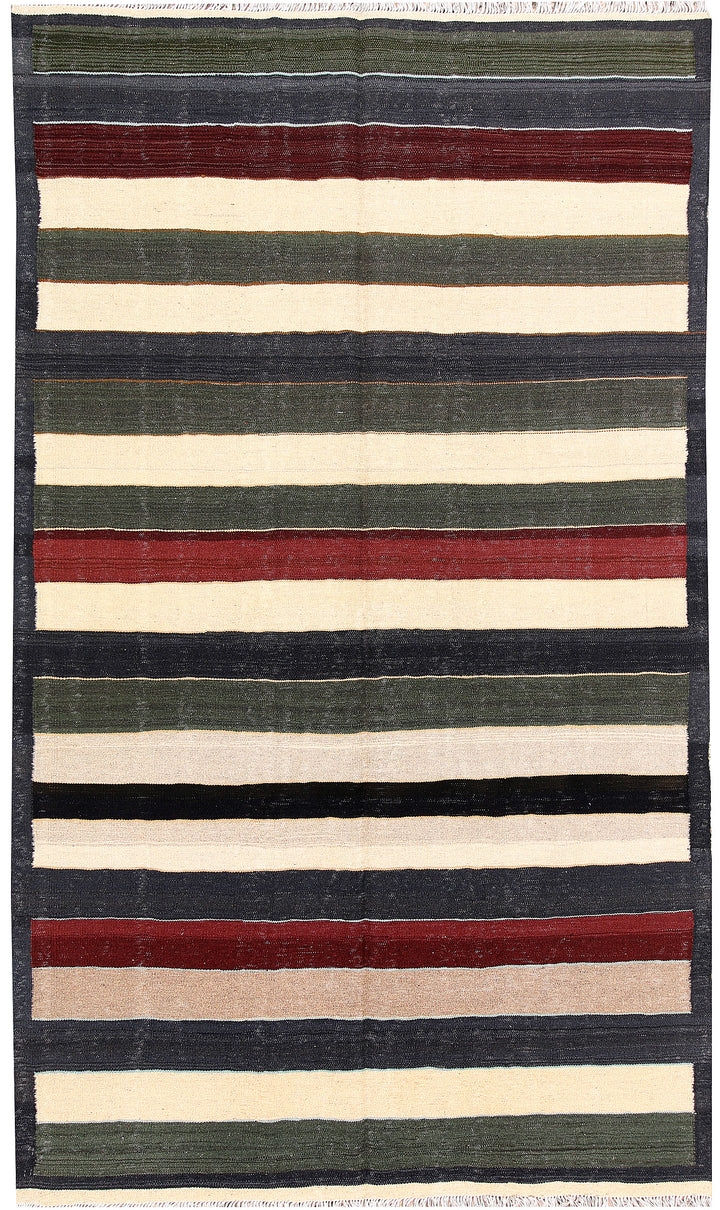 Multi Colored Kilim 4' 10 x 8' 2 - No. 66847 - ALRUG Rug Store