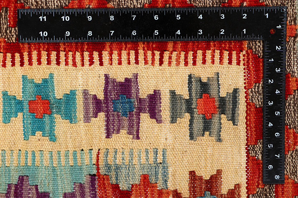 Multi Colored Kilim 5' 6 x 8' - No. 66848 - ALRUG Rug Store