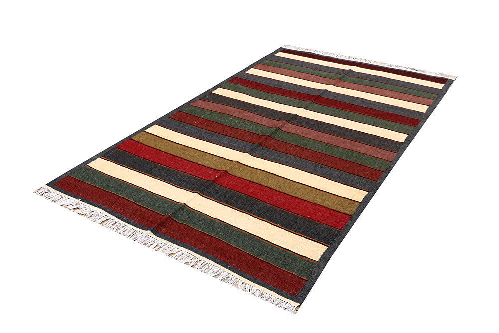 Multi Colored Kilim 4' 10 x 8' 2 - No. 66849 - ALRUG Rug Store