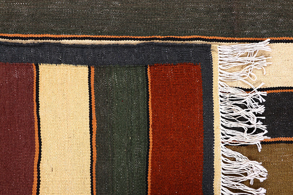 Multi Colored Kilim 4' 11 x 8' 1 - No. 66851 - ALRUG Rug Store