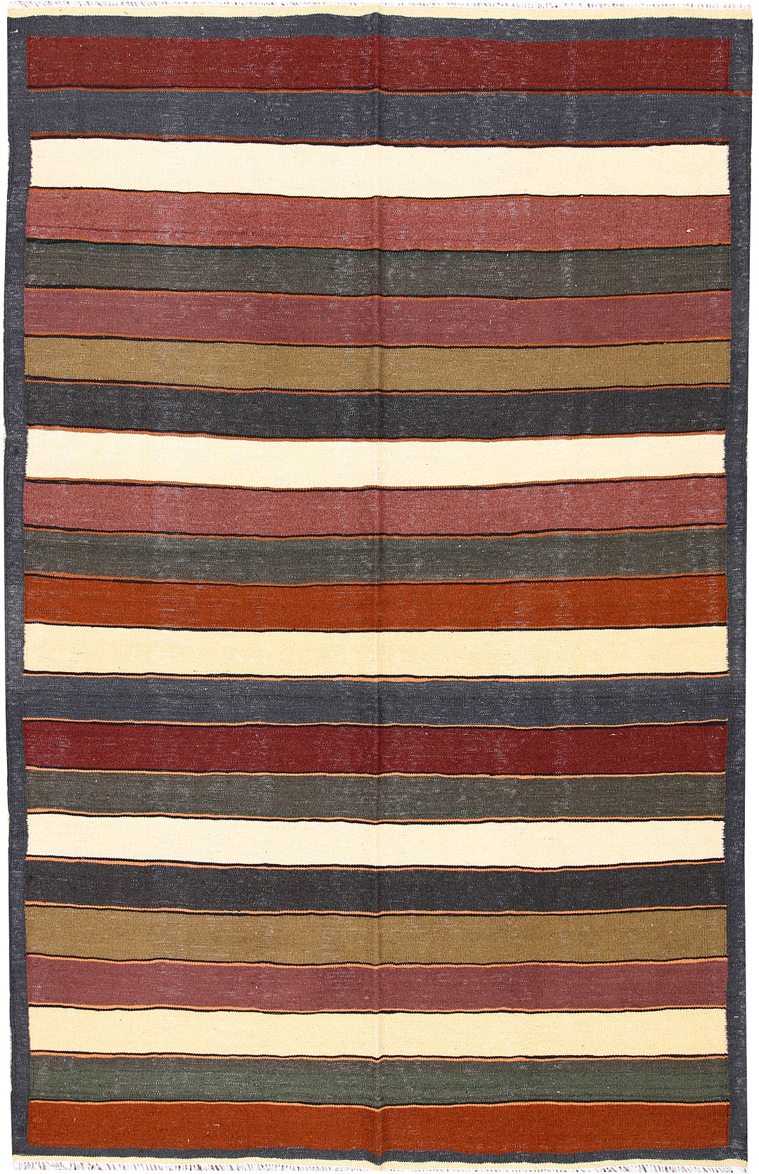 Multi Colored Kilim 4' 11 x 8' 1 - No. 66851 - ALRUG Rug Store