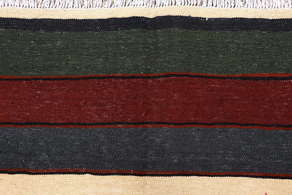 Multi Colored Kilim 5' x 8' - No. 66852 - ALRUG Rug Store