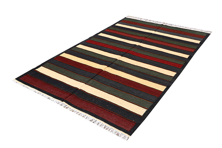 Multi Colored Kilim 5' x 8' - No. 66852 - ALRUG Rug Store