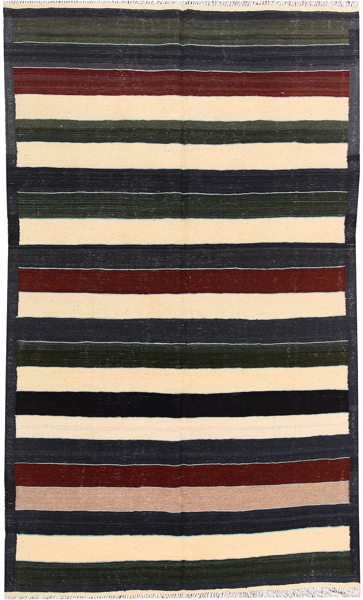 Multi Colored Kilim 4' 10 x 8' 2 - No. 66857 - ALRUG Rug Store