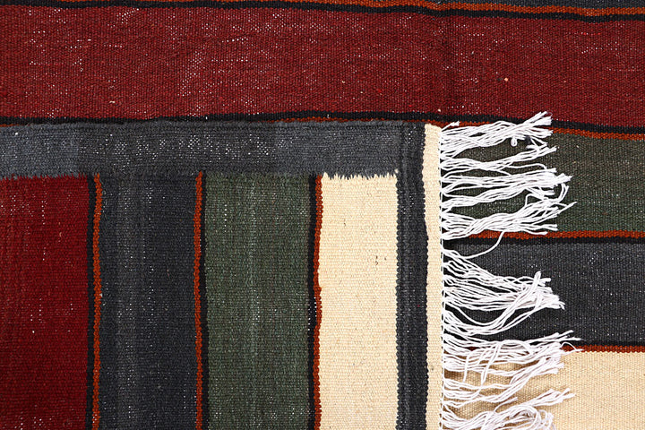 Multi Colored Kilim 4' 11 x 8' 1 - No. 66858 - ALRUG Rug Store