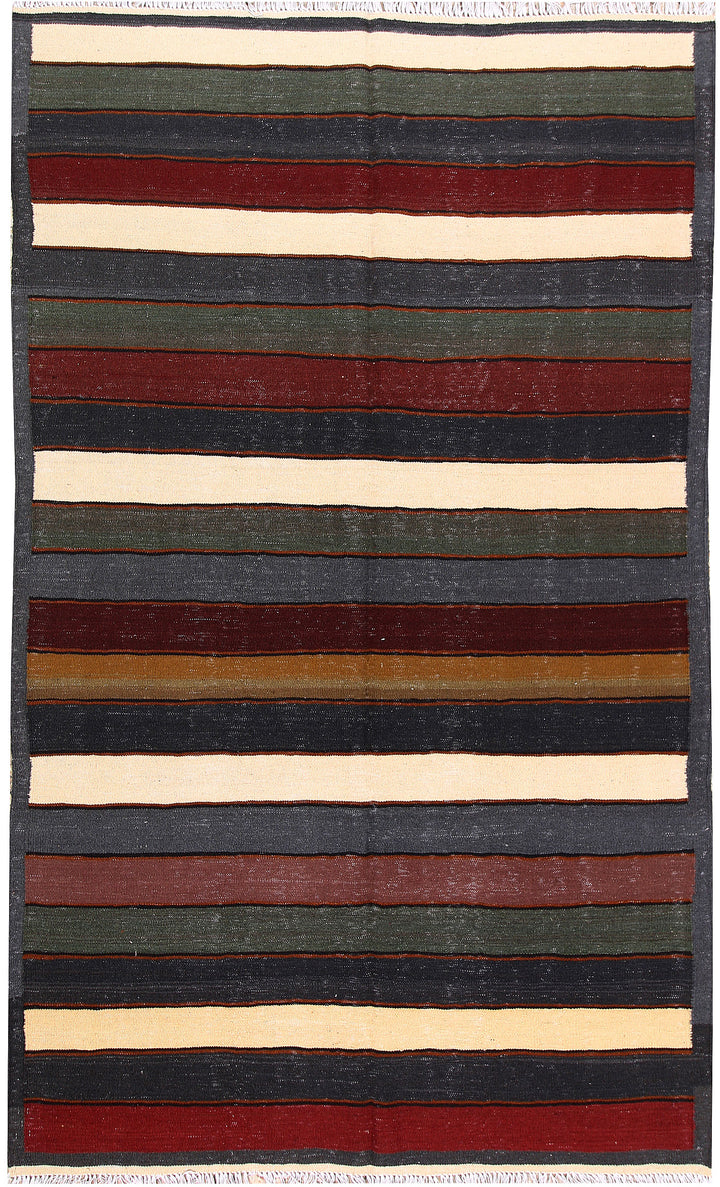 Multi Colored Kilim 4' 11 x 8' 1 - No. 66858 - ALRUG Rug Store