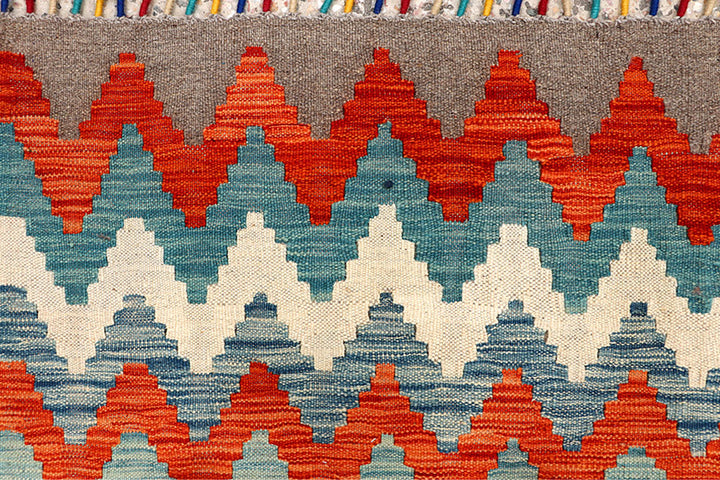Multi Colored Kilim 5' 10 x 7' 11 - No. 66860 - ALRUG Rug Store