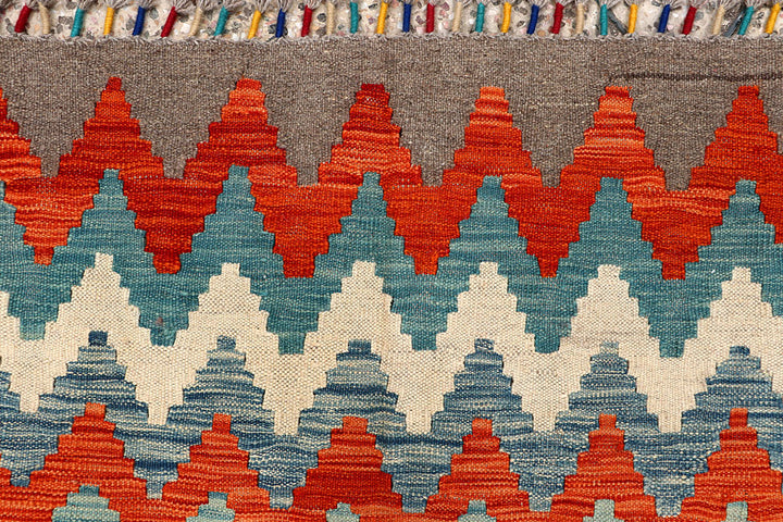Multi Colored Kilim 5' 10 x 7' 11 - No. 66860 - ALRUG Rug Store