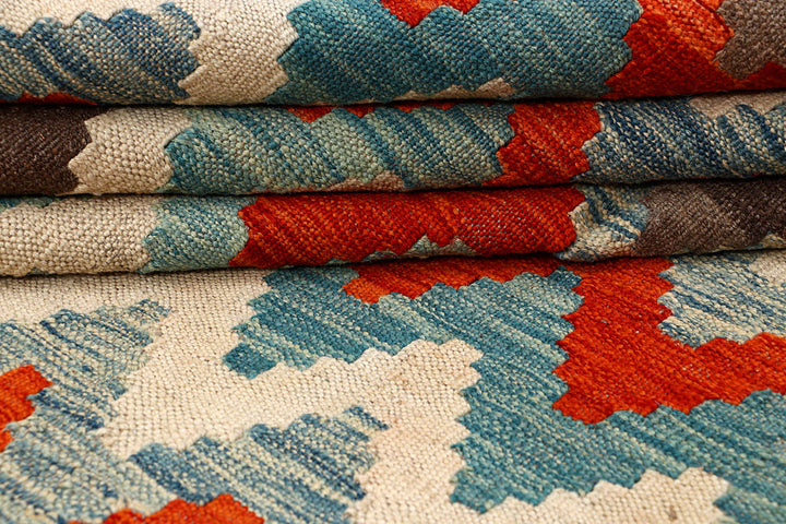Multi Colored Kilim 5' 10 x 7' 11 - No. 66860 - ALRUG Rug Store
