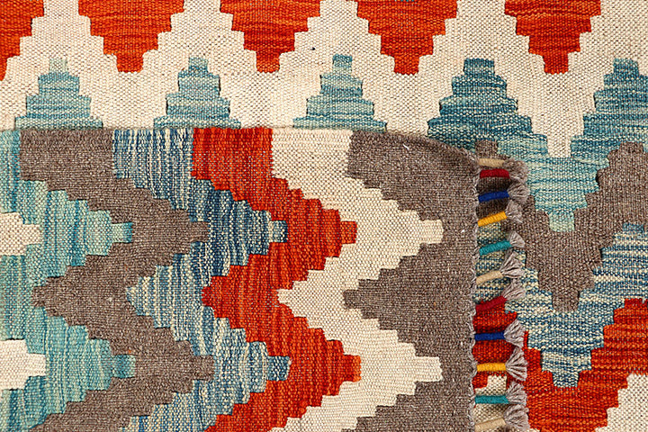 Multi Colored Kilim 5' 10 x 7' 11 - No. 66860 - ALRUG Rug Store