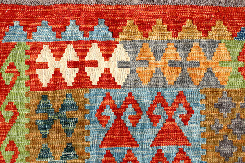 Multi Colored Kilim 5' 6 x 7' 9 - No. 66861 - ALRUG Rug Store