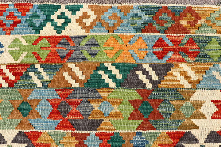 Multi Colored Kilim 5' 8 x 7' 9 - No. 66862 - ALRUG Rug Store