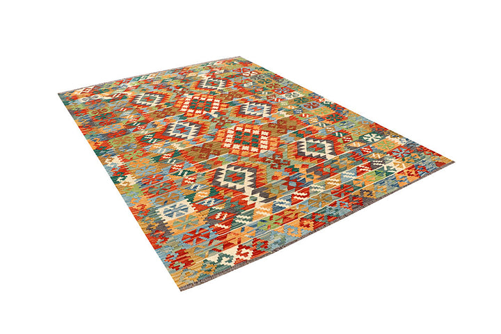 Multi Colored Kilim 5' 8 x 7' 9 - No. 66862 - ALRUG Rug Store