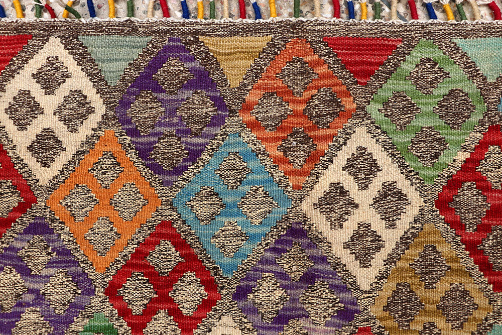 Multi Colored Kilim 5' 9 x 7' 6 - No. 66863 - ALRUG Rug Store