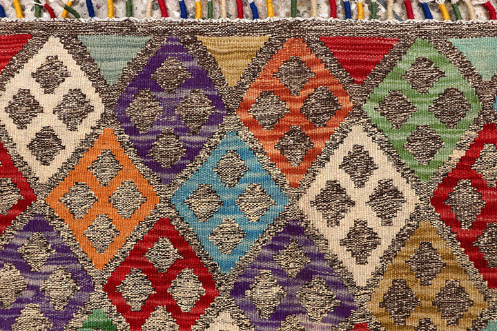 Multi Colored Kilim 5' 9 x 7' 6 - No. 66863 - ALRUG Rug Store